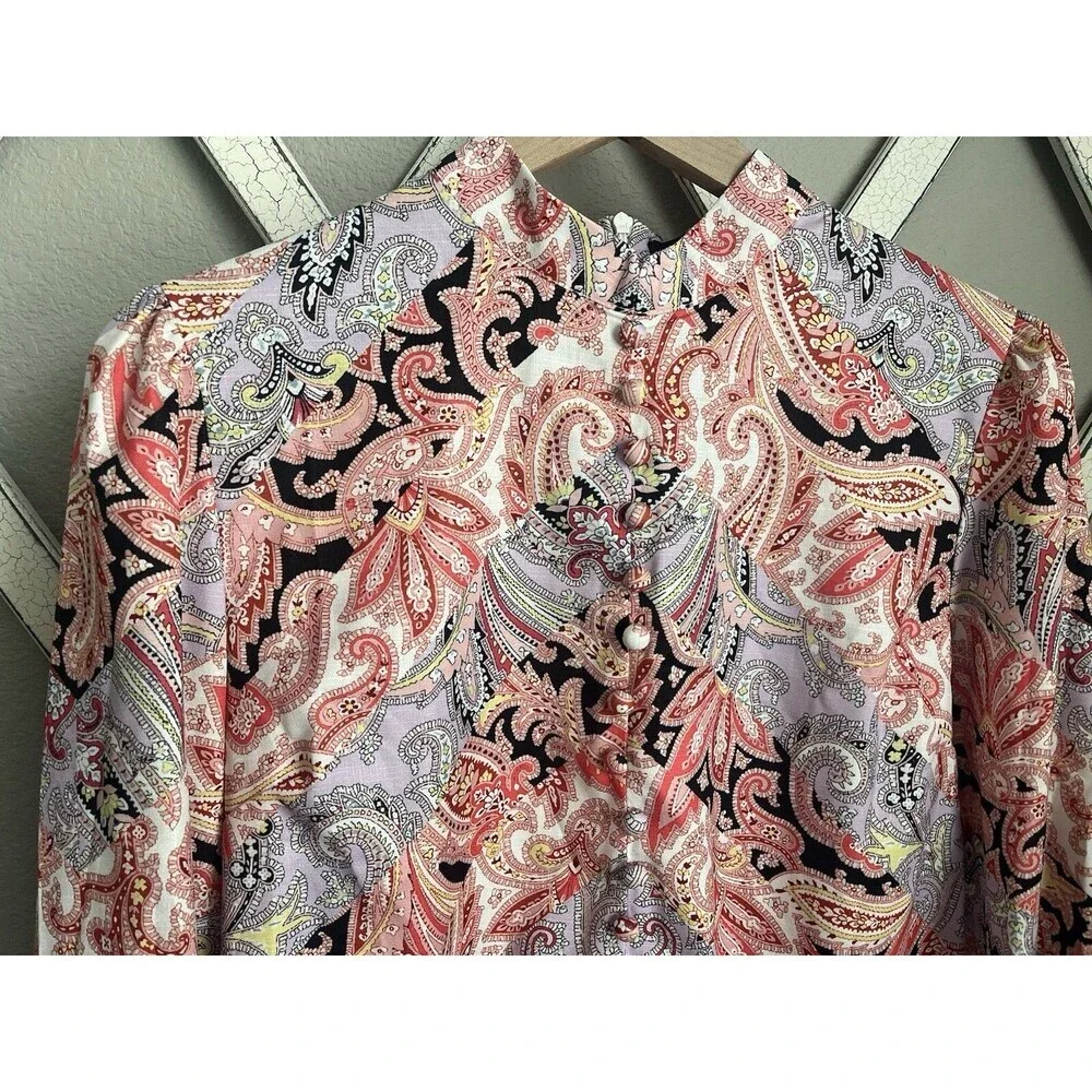NWT! Beulah Style Women's M 2-piece Dress Multi Paisley Skirt & Top